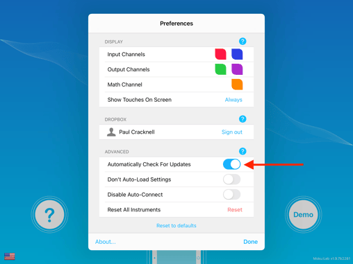 autocheck for updates