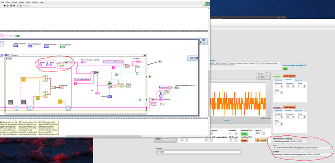 datalogger in LabVIEW
