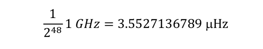 phasemeter resolution output formula